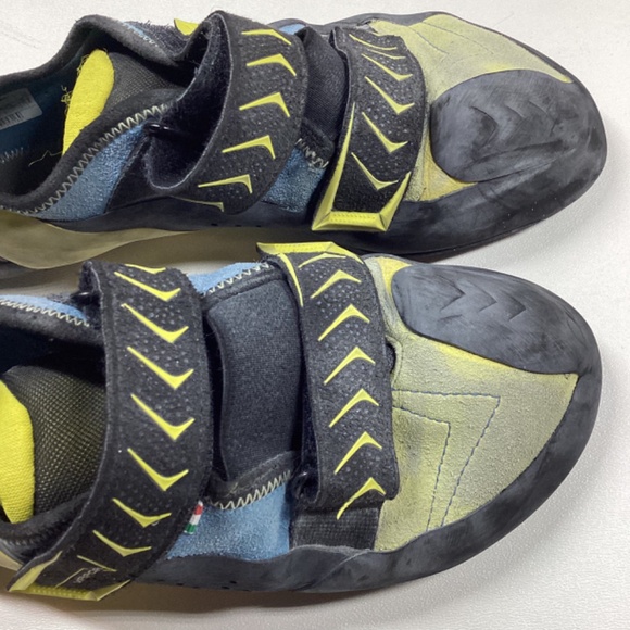 Scarpa Vapor V Men's 'SBlack and Yellow Climbing Shoes with Straps - Picture 4 of 12